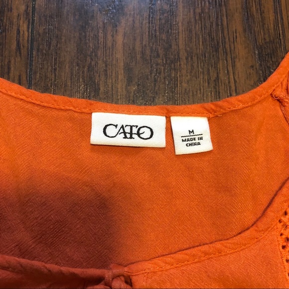 Cato top in orange - Picture 2 of 5